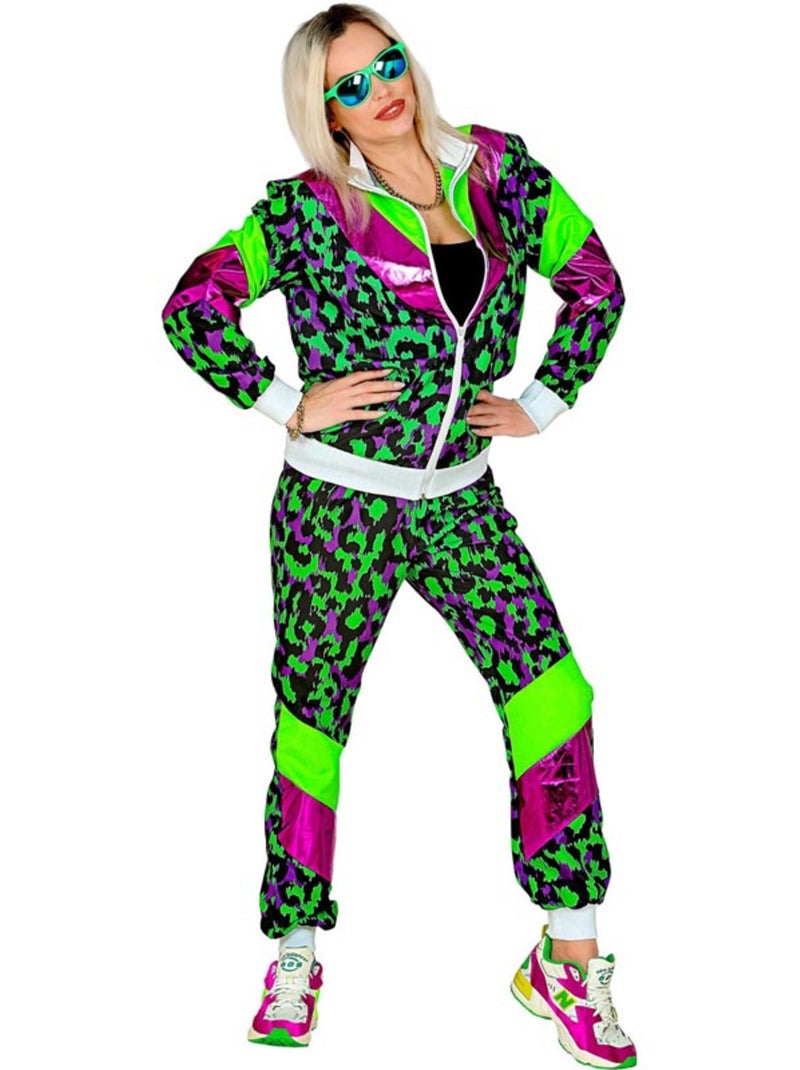 Costume de survêtement à imprimé animal fluo des années 80 Multicolore - Kiabi