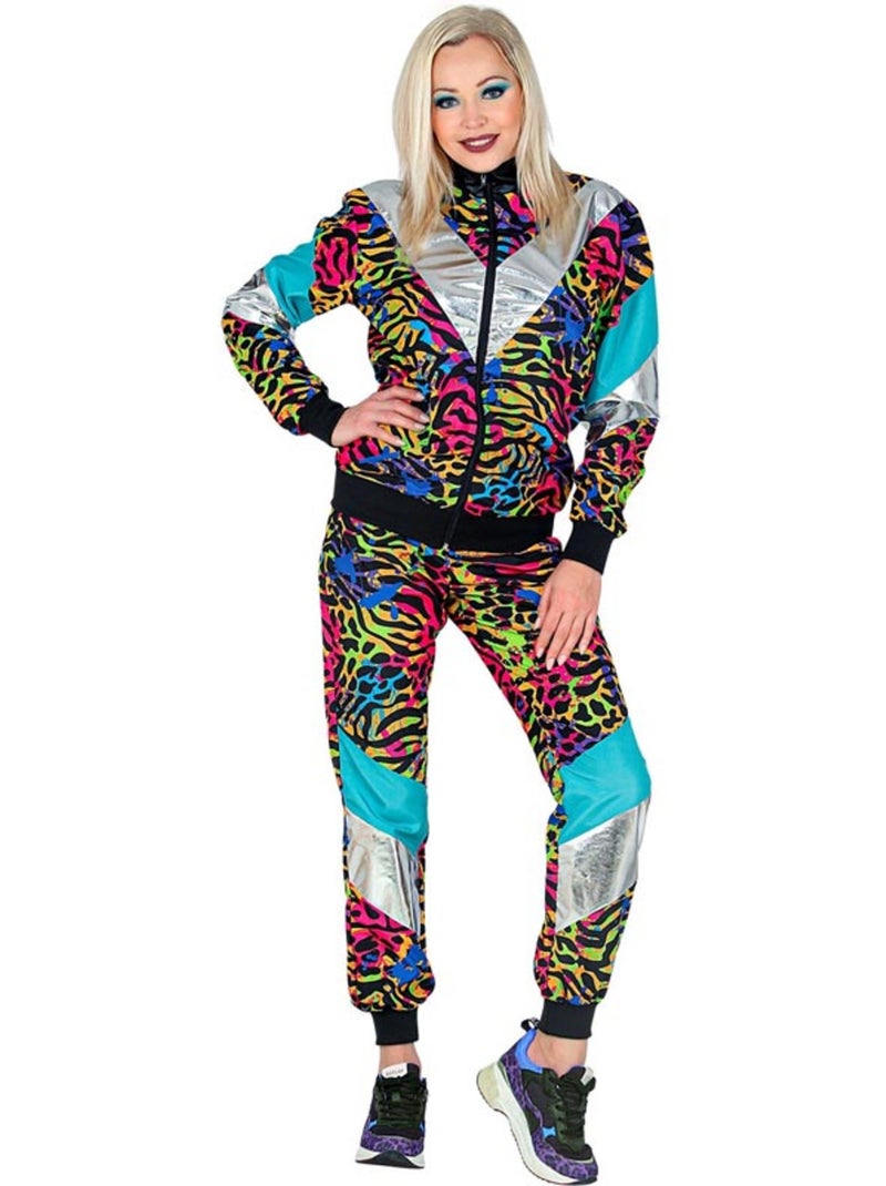 Costume de survêtement à imprimé animal fluo des années 80 Multicolore - Kiabi