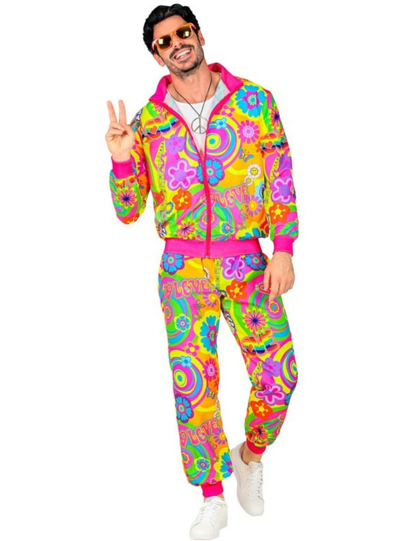 Costume de survêtement fluo hippie groovy love Multicolore - Kiabi