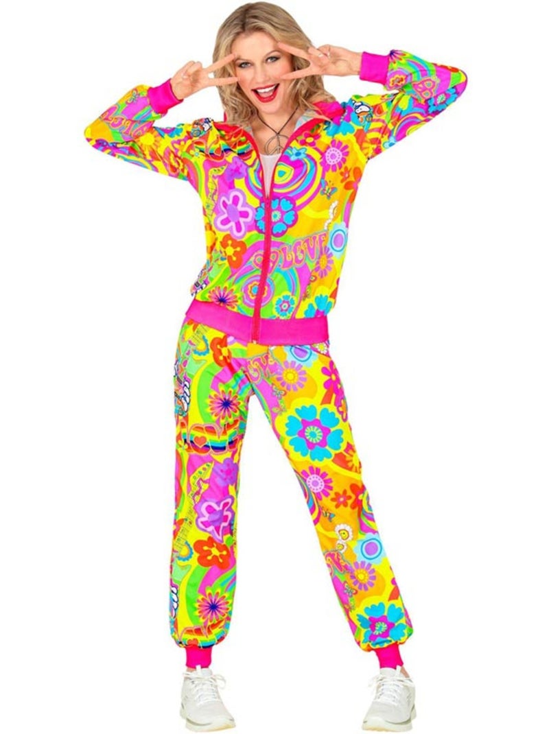 Costume de survêtement fluo hippie groovy love Multicolore - Kiabi