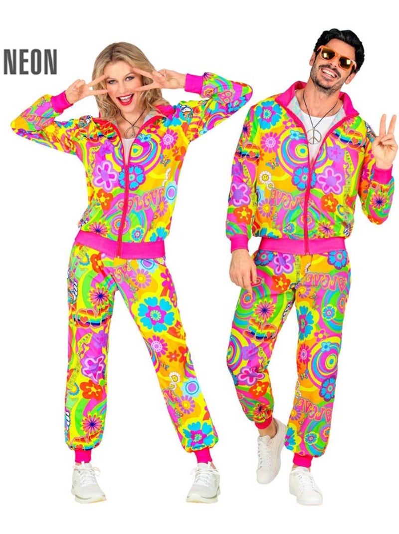 Costume de survêtement fluo hippie groovy love Multicolore - Kiabi
