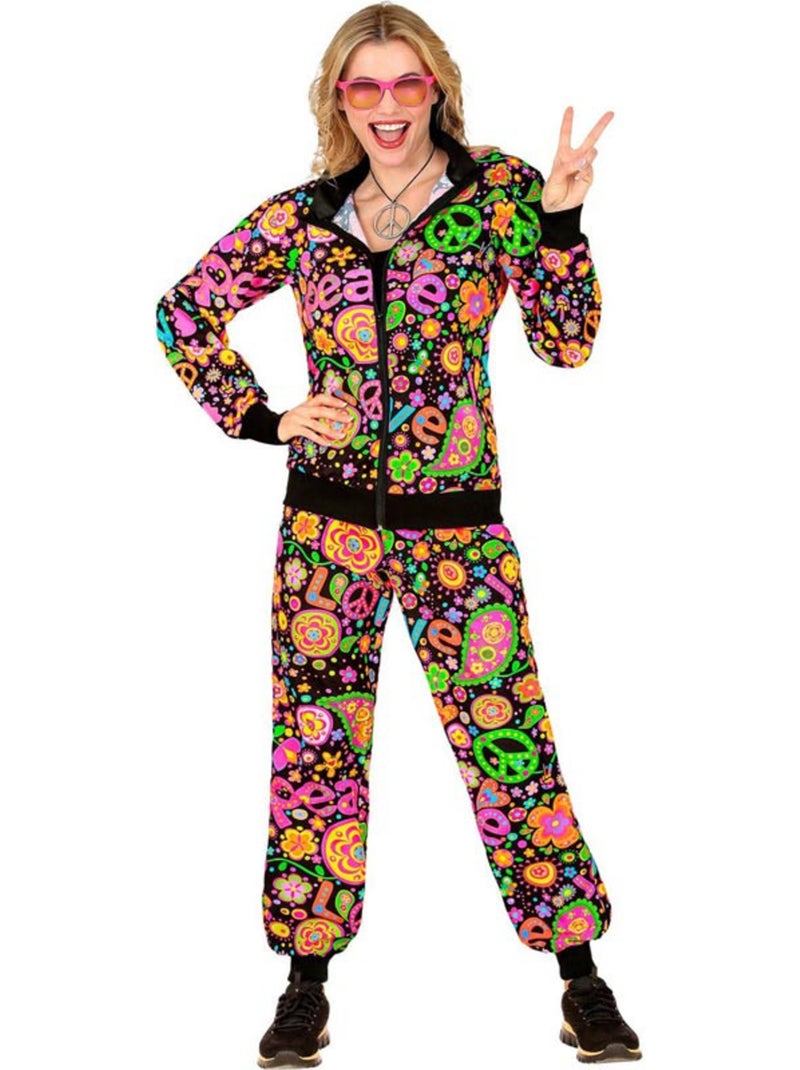 Costume de survêtement hippie groovy fluo sombre Multicolore - Kiabi