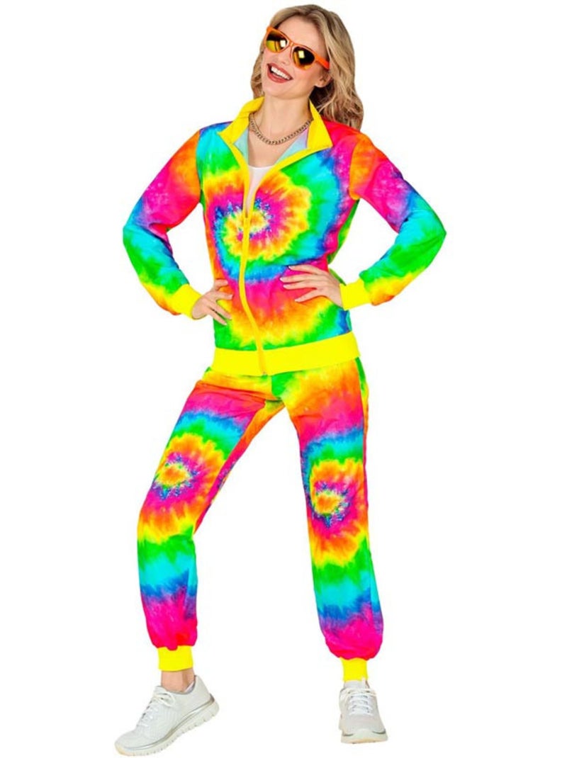 Costume de survêtement hippie psychédélique fluorescent Multicolore - Kiabi