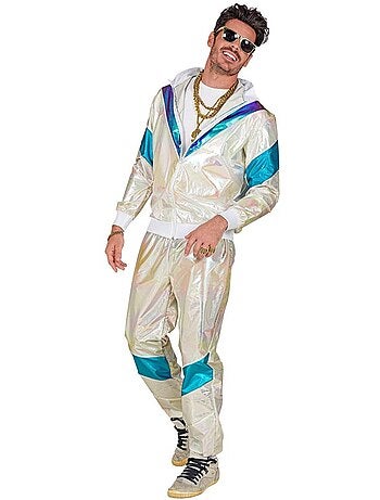 Costume de survêtement holographique des années 80