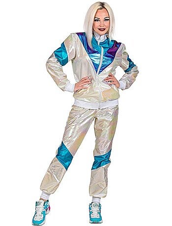 Costume de survêtement holographique des années 80