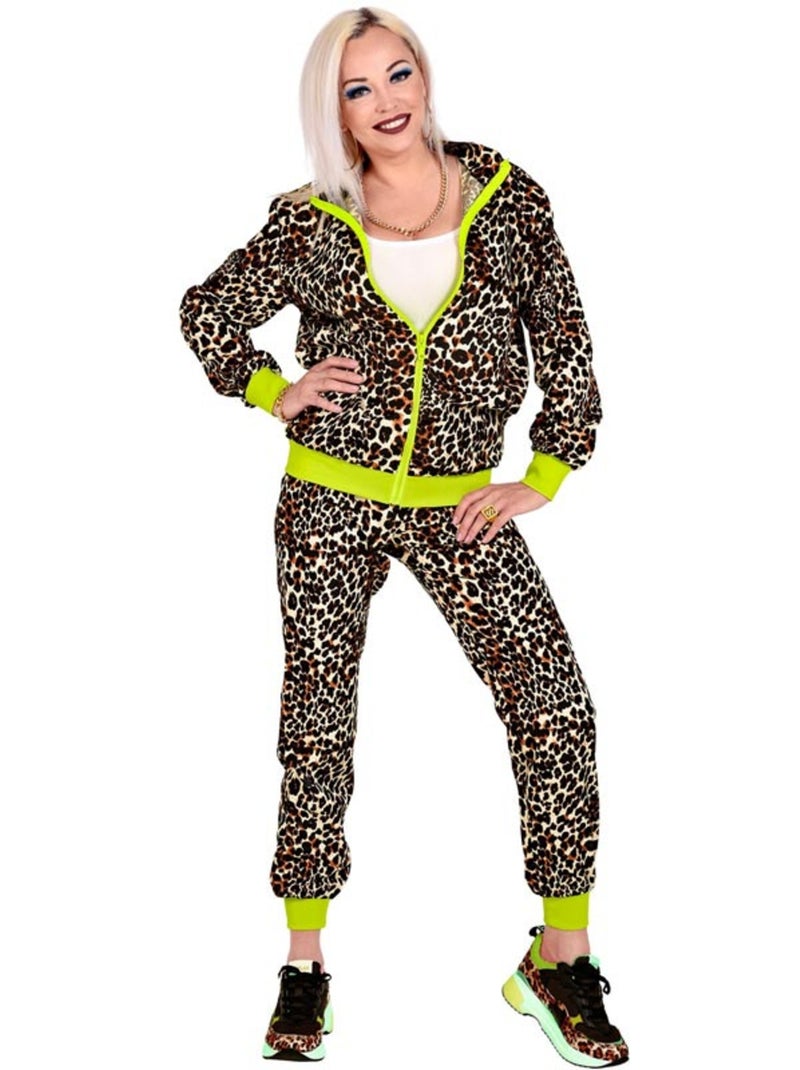 Costume de survêtement imprimé léopard années 80 Multicolore - Kiabi