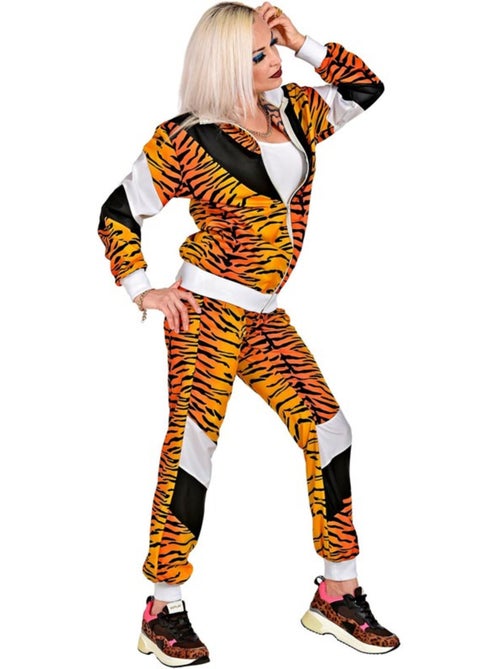 Costume de survêtement tigre fluo années 80 - Kiabi