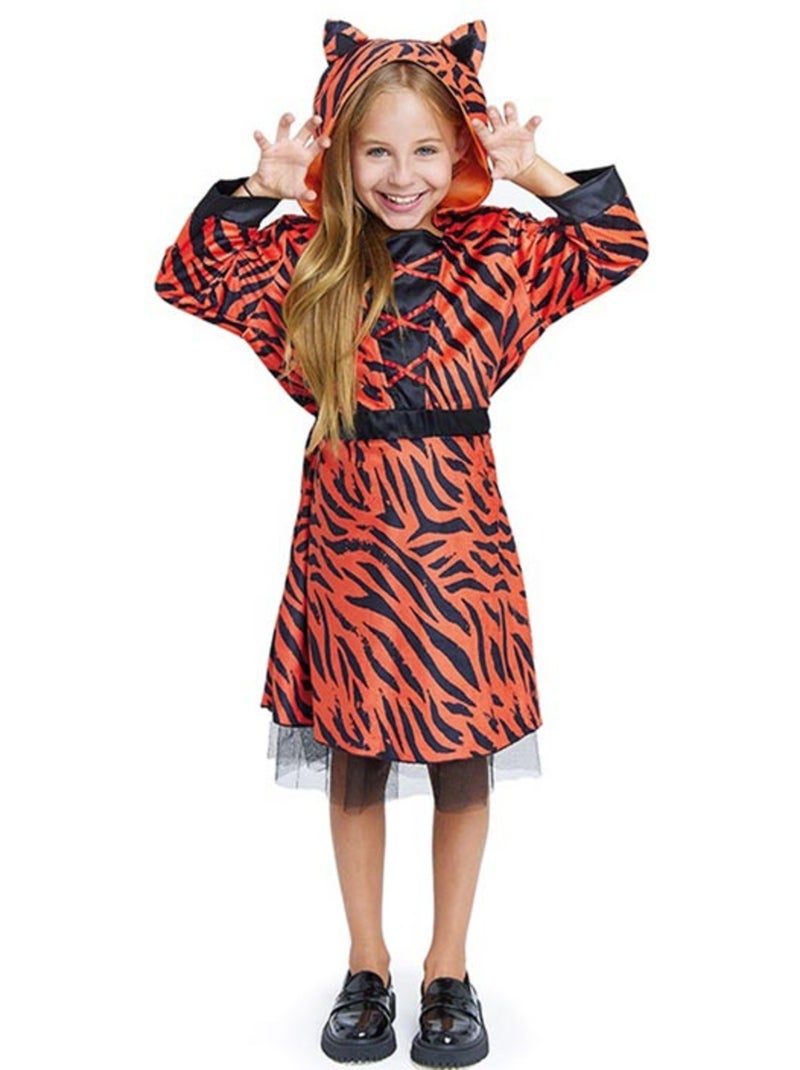 Costume de tigresse en robe à capuche Multicolore - Kiabi