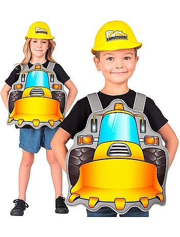 Costume de travailleur de la construction avec chapeau