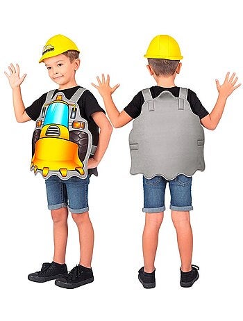 Costume de travailleur de la construction avec chapeau