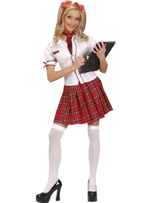 Costume d'écolière avec cravate - Kiabi