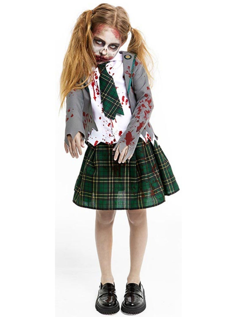 Costume d'écolière zombie avec veste Multicolore - Kiabi