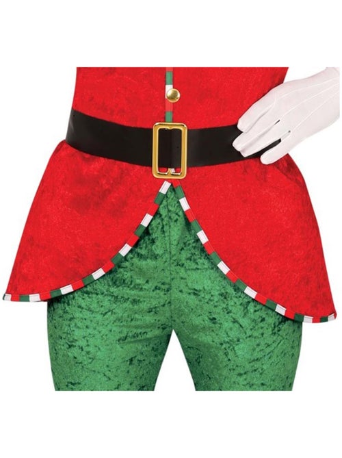 Costume d'elfe assistant du Père Noël avec ceinture - Kiabi