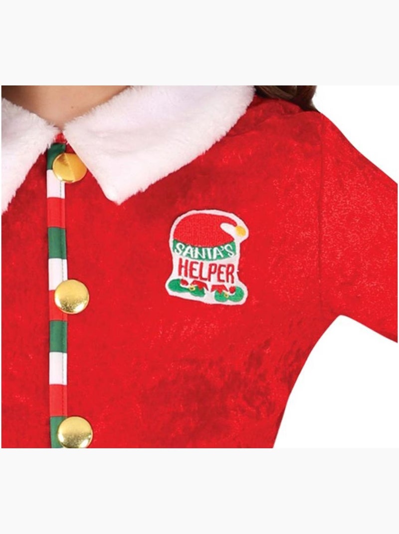 Costume d'elfe assistant du Père Noël avec chapeau Multicolore - Kiabi