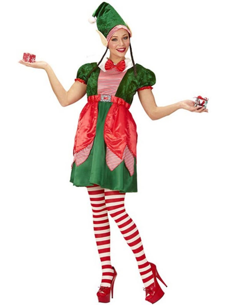 Costume d'elfe assistant du Père Noël Multicolore - Kiabi