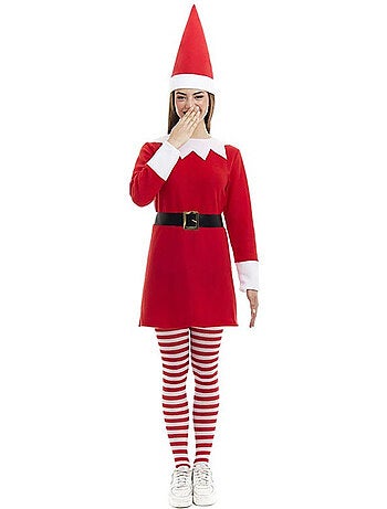 Costume d'elfe polaire avec robe et chapeau