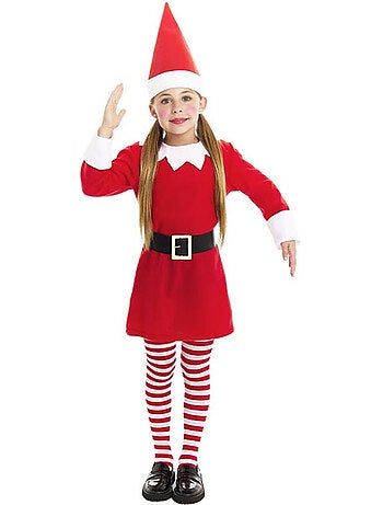 Costume d'elfe polaire avec robe et chapeau
