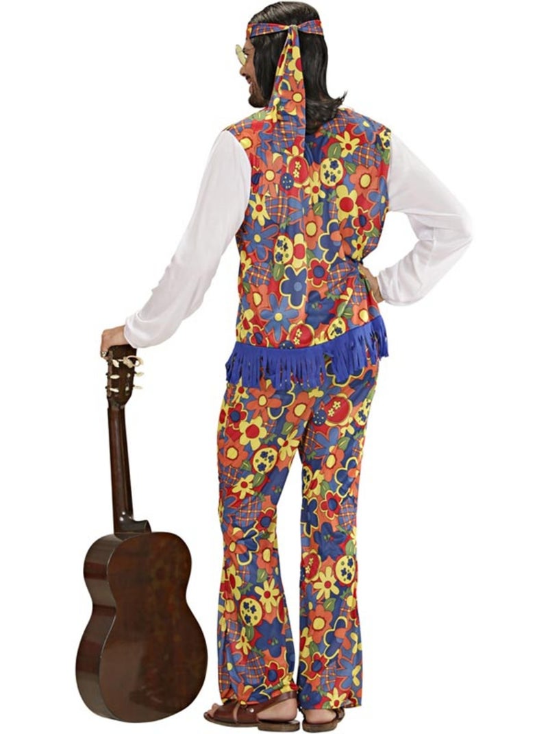 Costume d'homme hippie avec ruban médaillon Multicolore - Kiabi