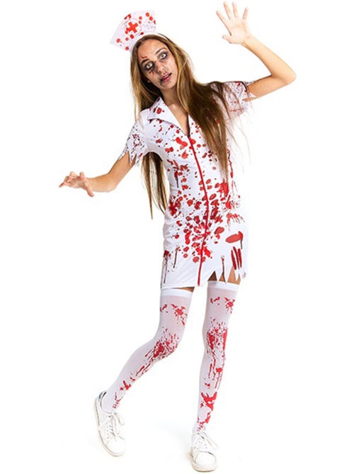 Costume d'infirmière ensanglantée - Kiabi