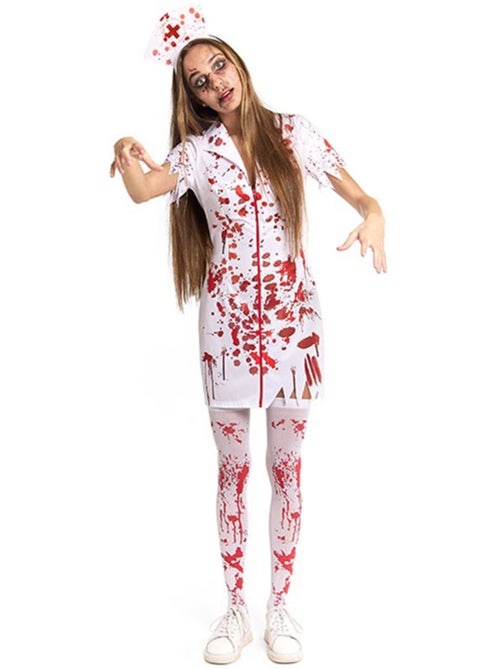 Costume d'infirmière ensanglantée - Kiabi