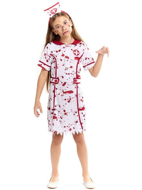 Costume d'infirmière ensanglantée - Kiabi