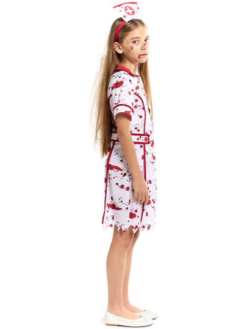 Costume d'infirmière ensanglantée Multicolore - Kiabi