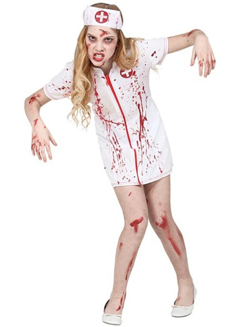 Costume d'infirmière zombie Multicolore - Kiabi