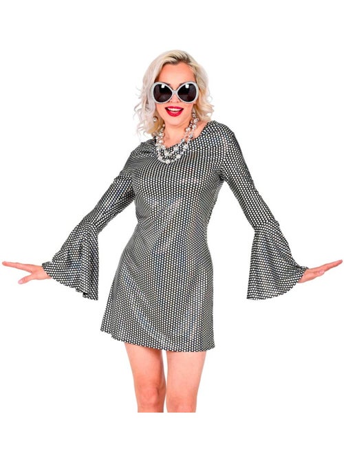 Costume disco années 70, à carreaux argentés - Kiabi