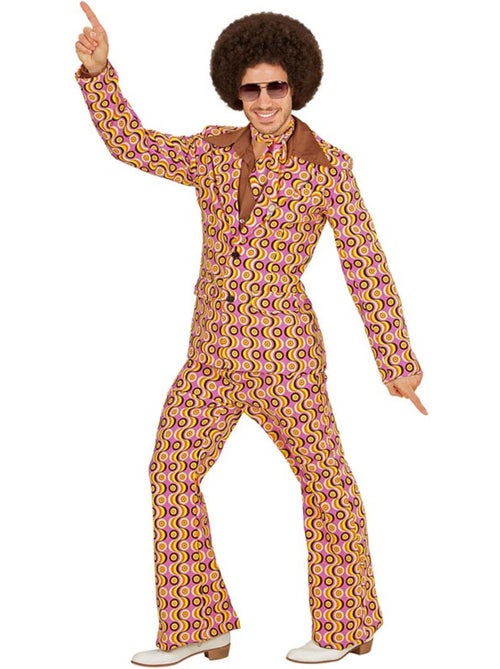 Costume disco des années 70 avec vagues et cercles - Kiabi