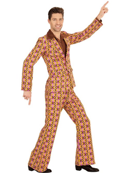 Costume disco des années 70 avec vagues et cercles - Kiabi