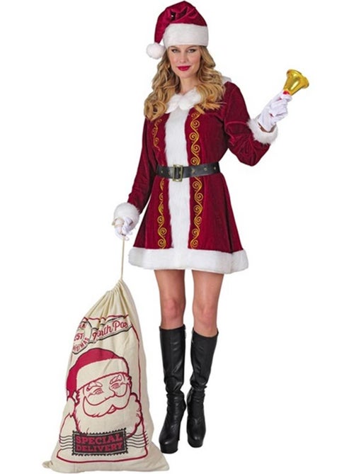 Costume élégant de Mère Noël - Kiabi
