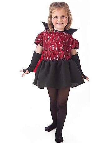 Costume élégant de vampire squelette avec cape