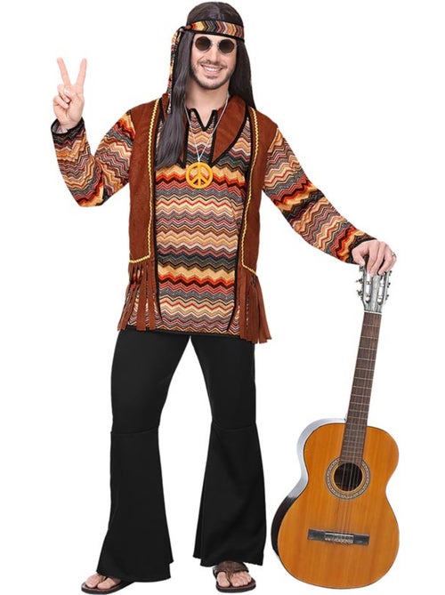 Costume hippie à rayures colorées - Kiabi