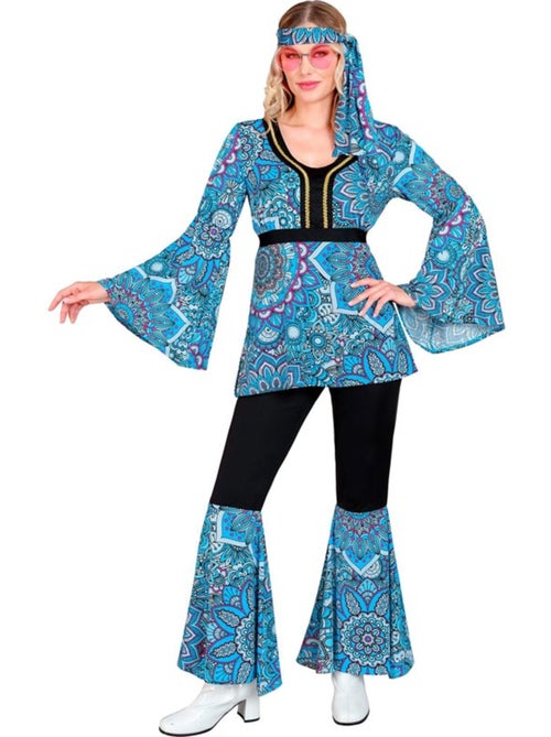 Costume hippie années 60, mandala sombre - Kiabi