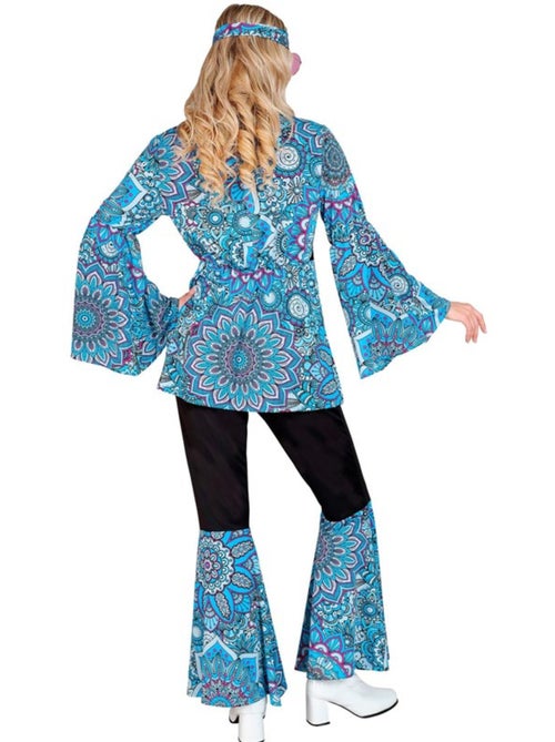 Costume hippie années 60, mandala sombre - Kiabi