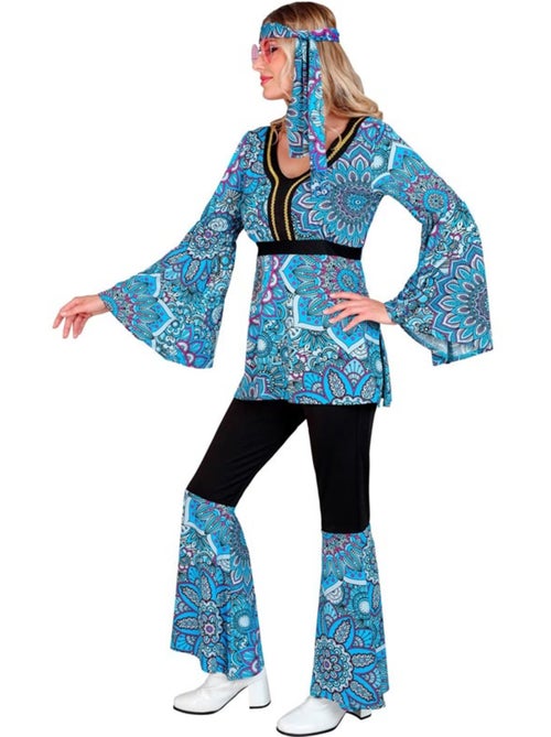 Costume hippie années 60, mandala sombre - Kiabi