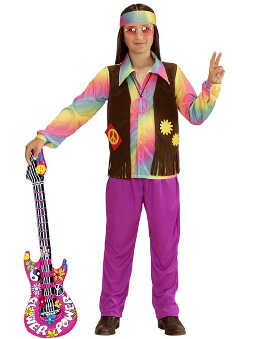 Costume hippie arc-en-ciel - Kiabi