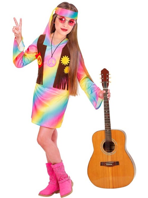 Costume hippie arc-en-ciel - Kiabi