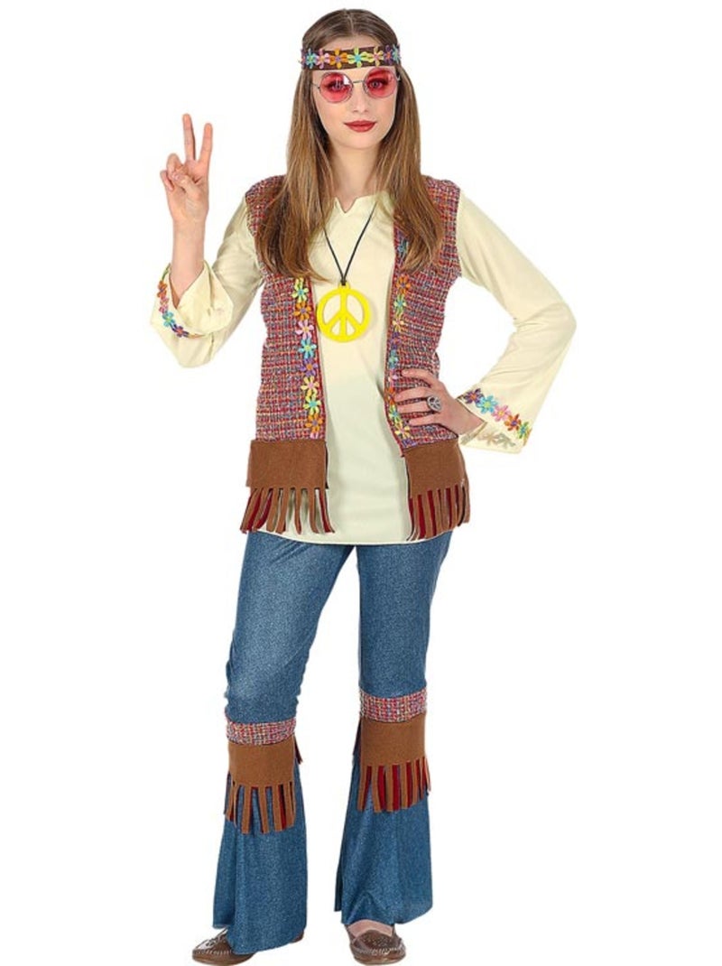 Costume hippie avec collier Multicolore - Kiabi