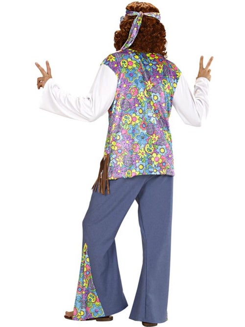 Costume hippie avec gilet - Kiabi