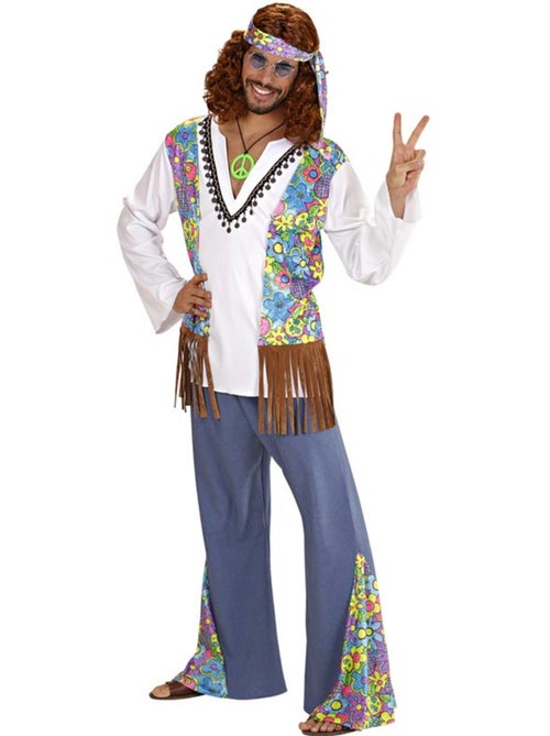 Costume hippie avec gilet - Kiabi