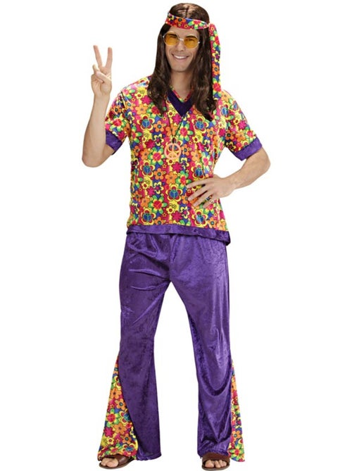 Costume hippie en velours cloche - Kiabi