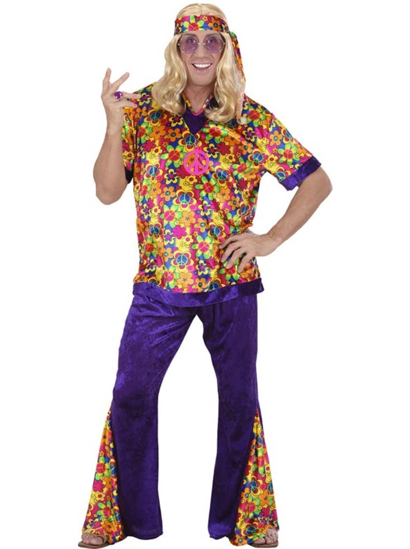 Costume hippie en velours cloche Multicolore - Kiabi