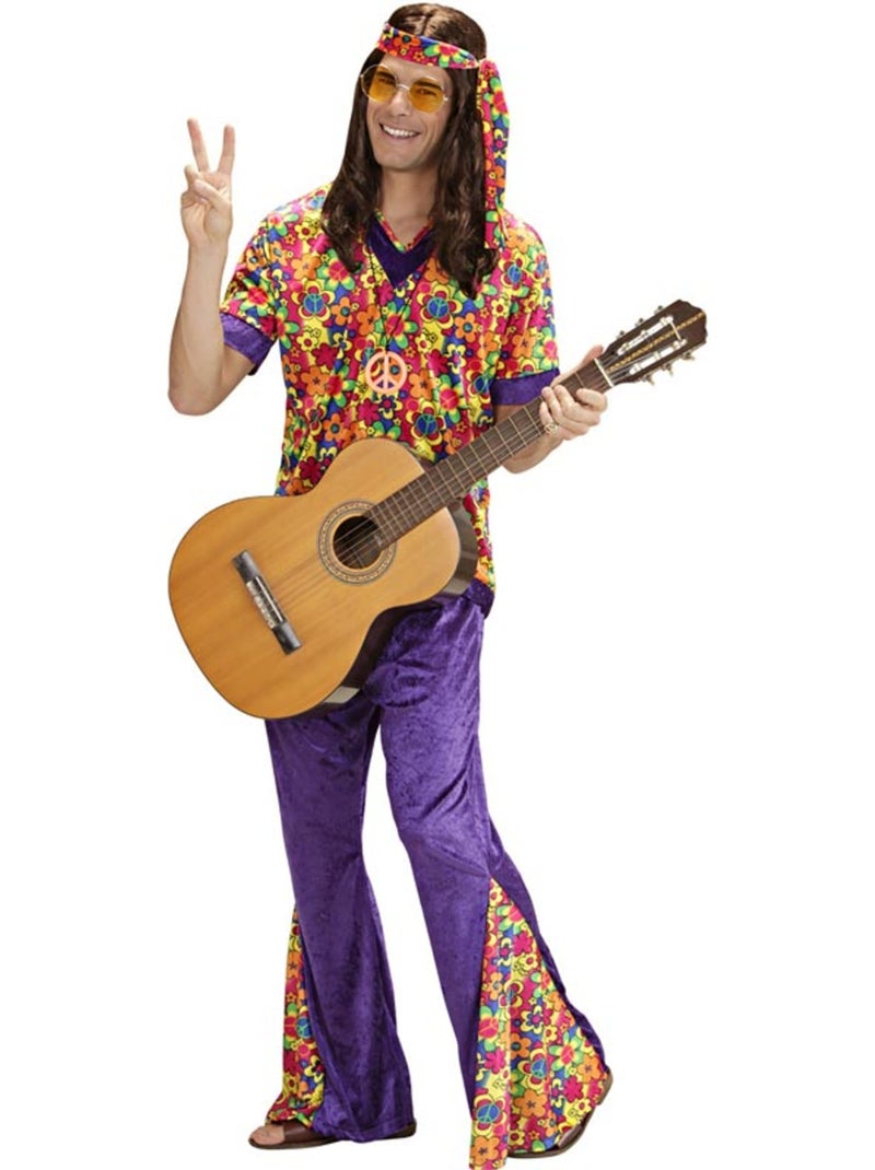 Costume hippie en velours cloche Multicolore - Kiabi