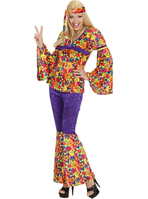 Costume hippie en velours cloche - Kiabi
