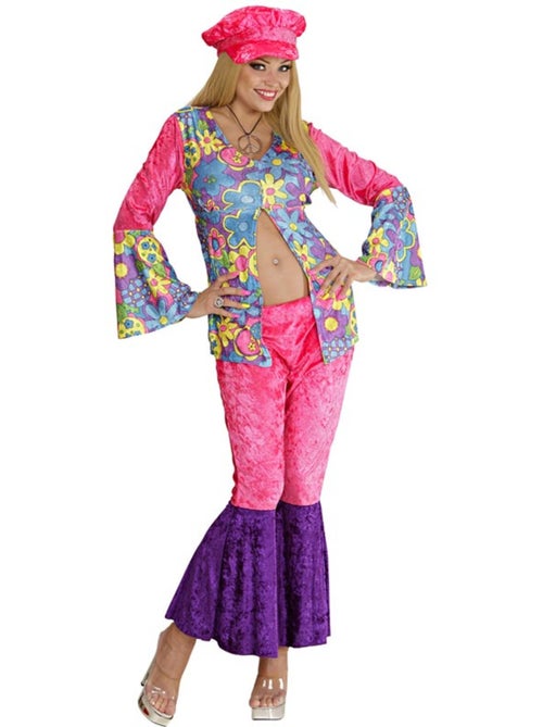 Costume hippie en velours - Kiabi