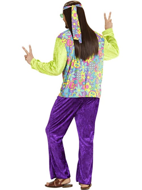 costume hippie en velours violet - Kiabi