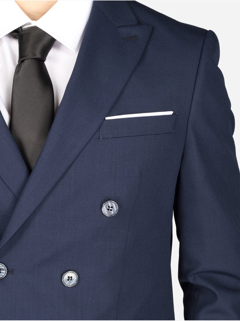 Costume london croisé 2 pièces - Leader Mode Bleu foncé - Kiabi