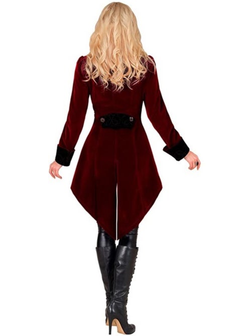 Costume ou manteau gothique en velours bordeaux - Kiabi
