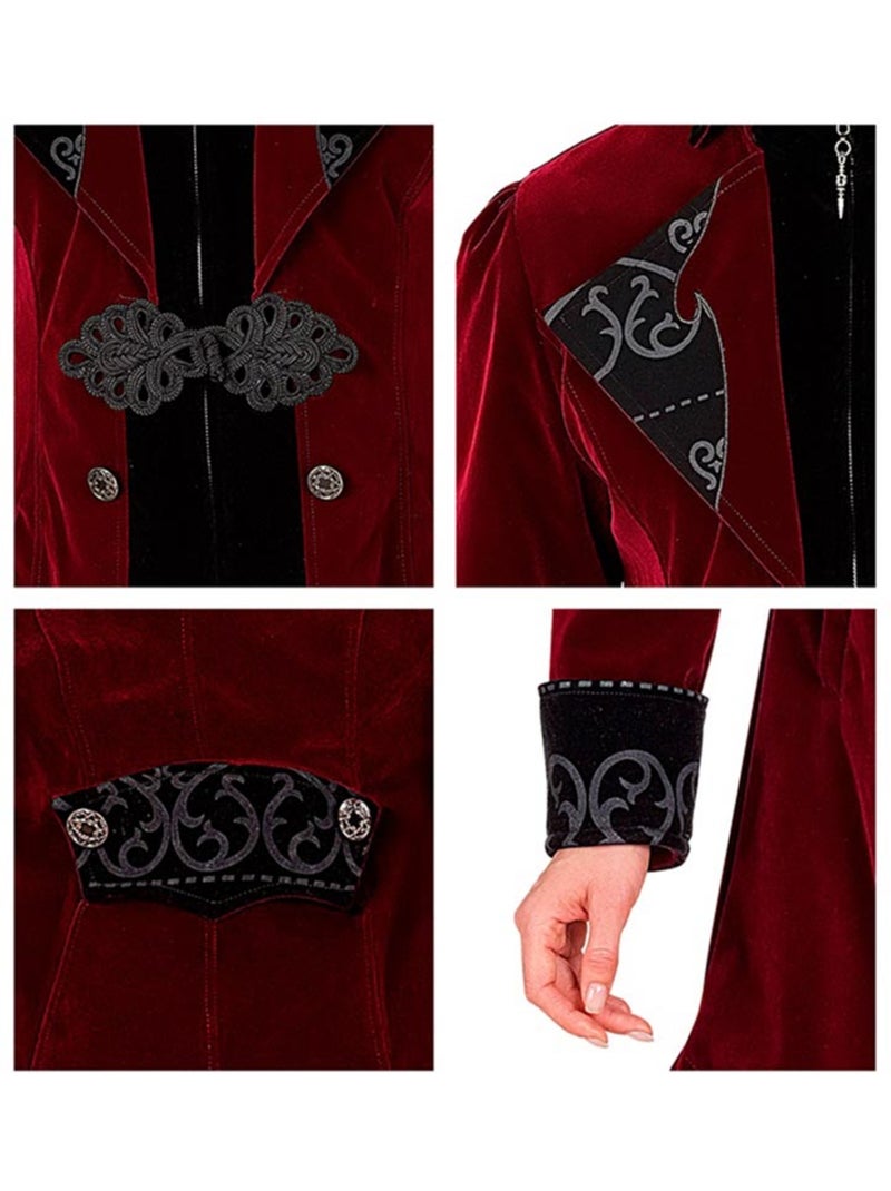 Costume ou manteau gothique en velours bordeaux Multicolore - Kiabi
